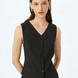 Koton Women Sleeveless Waistcoat-picture-30