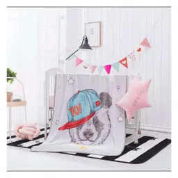 Butterthief  Super Soft AC Baby Blanket for Kids & Toddlers Bear Print - Color May Vary-picture-15