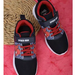 Kidsville Marvel Featuring Spiderman Designed Velcro Closure Shoes - Navy Blue-image-19