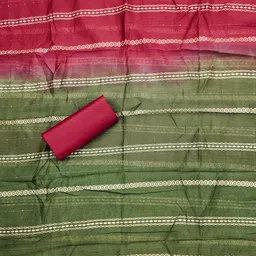 MANVAA Embellished Unstitched Dress Material image 2