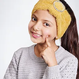 Bharatasya Girls Woolen Knitted Headband-image-59