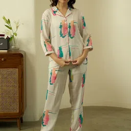 Bannos Swagger Women Printed Night suit-picture-23