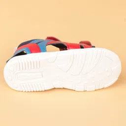 Babyoye Sandals With Dual Velcro Closure - Red image 5