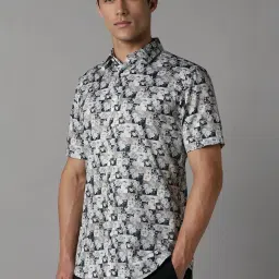 Louis Philippe Multicolored Cotton Slim Fit Printed Shirt image 3