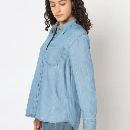 Vero Moda Light Blue Shirt image 3