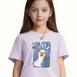 KPOP Girls Graphic Printed Round Neck T-shirt image 1