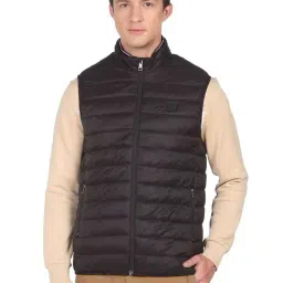 Arrow Sport Chocolate Regular Fit Quilted Jacket-image-1