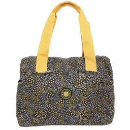 Baomi Black & Yellow Printed Medium Shoulder Bag-image-34