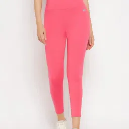 Clovia Pink Active Tights-image-71