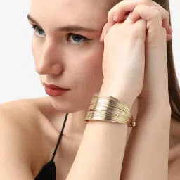 SOHI Gold Plated Party Designer Bracelet For Women image 3