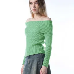 Only Island Green Regular Fit Sweater image 3