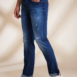 Being Human Blue Regular Fit Distressed Jeans image 3