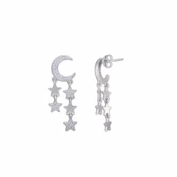 Kai Jewel Sterling Silver Luna Stars Drop Earrings for Women image 3