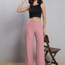 SZN Women Comfort Straight Fit Easy Wash Trousers-picture-20