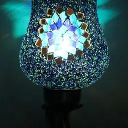 SOMIL Blue Glass Cylinder Printed Wall Lamps-picture-16