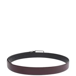 United Colors of Benetton Albert Wine & Black Leather Reversible Belt for Men image 3
