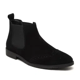 Teakwood Leathers Men's Black Chelsea Boots image 3