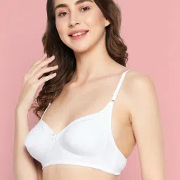 Clovia White Non Wired Non Padded Demi Cup Bra image 3