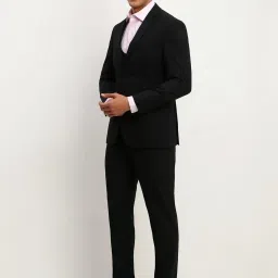 Allen Solly Black Slim Fit Three Piece Suit image 3