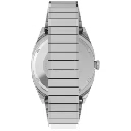 Q TIMEX Men Silver-Tone Rectangle Dial Automatic Analog Watch - TW2W70800UJ image 3