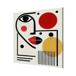 999Store Multicolor Canvas Geometric Art Painting image 3