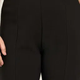 Honey Curvytude by Pantaloons Black Casual Trousers image 5