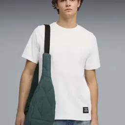 Puma White Cotton Relaxed Fit Printed T-Shirt-image-69