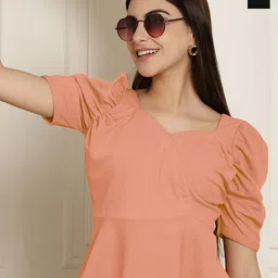 Tromko Sweetheart Neck Puff Sleeve Top-picture-28