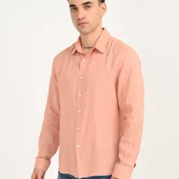 Levi's Men's Redloop Peach Slim Fit Linen Shirt image 3