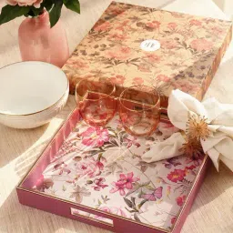 Pure Home and Living Pink Faux Leather Tray-image-15