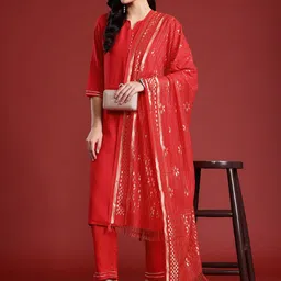 Anouk Women Regular Kurta with Trousers & With Dupatta-picture-37