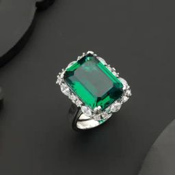 Saraf RS Jewellery Silver CZ Studded Cocktail Ring-picture-35