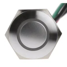 RS PRO Illuminated Push Button Switch Momentary 16 mm Cutout SPST Red LED 36 V DC, 1758524 image 2