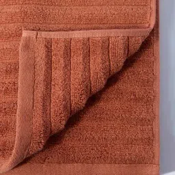 Westside Home Rust Self-Striped Hand Towel image 3