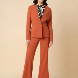 Allen Solly Orange Regular Fit Blazer image 4