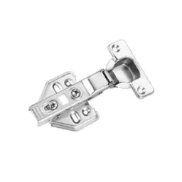 Link Stainless Steel Silver 8 Crank 2D Half Overlay Soft Close Hinge image 1