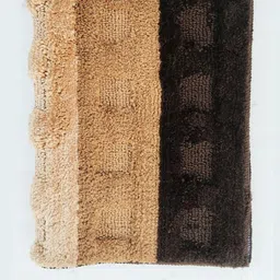 CROWN MATTINGS Camel Brown 1400 GSM Microfibre Bath Rugs-image-53