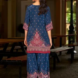 MOJILAA Women Pure Crepe Abstract Print Co-Ord Set image 2