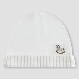 Giggles by Babyshop Boys Embroidered Pure Cotton Beanie-image-88