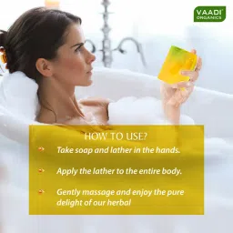 Vaadi Herbals Refreshing Lemon And Basil Soap - Pack of 3 image 3