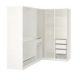pax Corner wardrobe, white, 211/161x201 cm-image-17