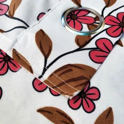 ANA Pink & White Set of 3 Floral Room Darkening Window image 2