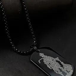 Saizen Silver-Plated Oval Pendants with Chains image 1