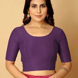 Jaanvi Woven Design Saree Blouse-picture-20