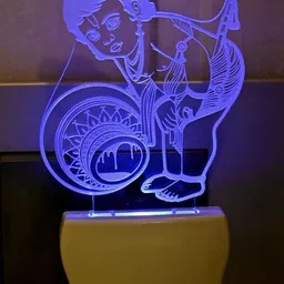 1ST TIME Red & Blue Printed Acrylic Contemporary Rectangle Shaped Wall Lamp-picture-15