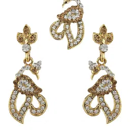 ANIKAS CREATION Gold-Plated Stone Studded Jewellery Set image 5