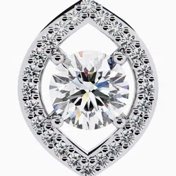 VALANOVA 925 Sterling Silver White Gold Plated 0.63 Cts Diamond Studded Chain - 0.91 gm image 3