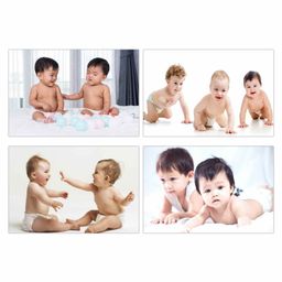 WENS HD Digital Baby Posters Pack of 4 - Multicolour-picture-38