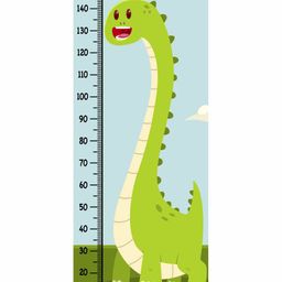 WENS Removable Height Measurement Wall Sticker Cute Dinosaur Print - Green-picture-29