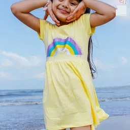 Nap Chief Girls Graphic Print Fit & Flare Dress-image-41